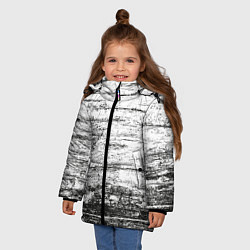 Куртка зимняя для девочки Деревянный, цвет: 3D-черный — фото 2