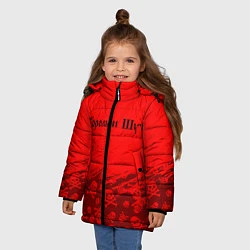 Куртка зимняя для девочки КОРОЛЬ И ШУТ, цвет: 3D-красный — фото 2