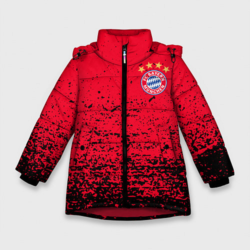 Зимняя куртка для девочки BAYERN MUNCHEN / 3D-Красный – фото 1