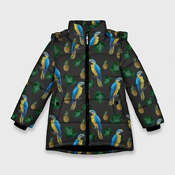 Зимняя куртка для девочки Попугай Ара