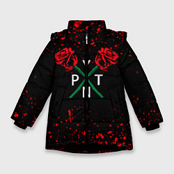 Куртка зимняя для девочки PAYTON MOORMEIER, цвет: 3D-черный