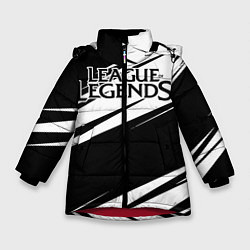Куртка зимняя для девочки League of Legends, цвет: 3D-красный