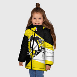 Куртка зимняя для девочки Pittsburgh Penguins Exclusive, цвет: 3D-черный — фото 2