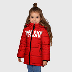 Куртка зимняя для девочки EXCELSIOR, цвет: 3D-светло-серый — фото 2