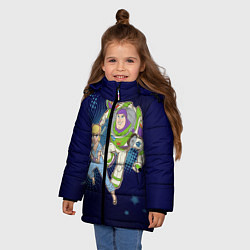 Куртка зимняя для девочки Buzz, цвет: 3D-черный — фото 2