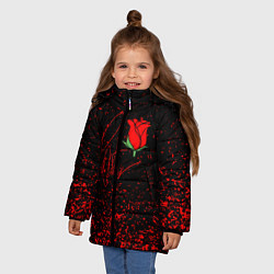 Куртка зимняя для девочки PAYTON MOORMEIER, цвет: 3D-светло-серый — фото 2