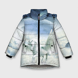 Куртка зимняя для девочки Пегас, цвет: 3D-светло-серый
