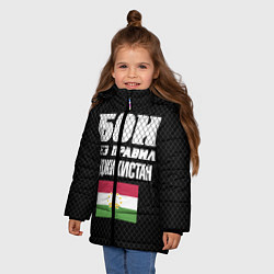 Куртка зимняя для девочки Бои без правил Таджикистан, цвет: 3D-черный — фото 2