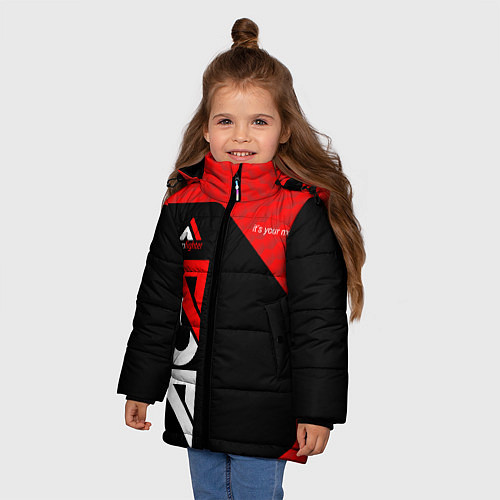 Зимняя куртка для девочки Iam Fighter Z / 3D-Светло-серый – фото 3