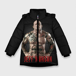Куртка зимняя для девочки Джефф Монсон, цвет: 3D-черный