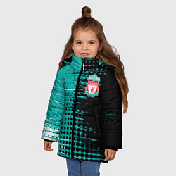 Куртка зимняя для девочки Liverpool Ливерпуль, цвет: 3D-черный — фото 2