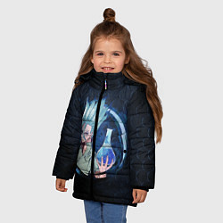 Куртка зимняя для девочки Dr Stone, цвет: 3D-черный — фото 2