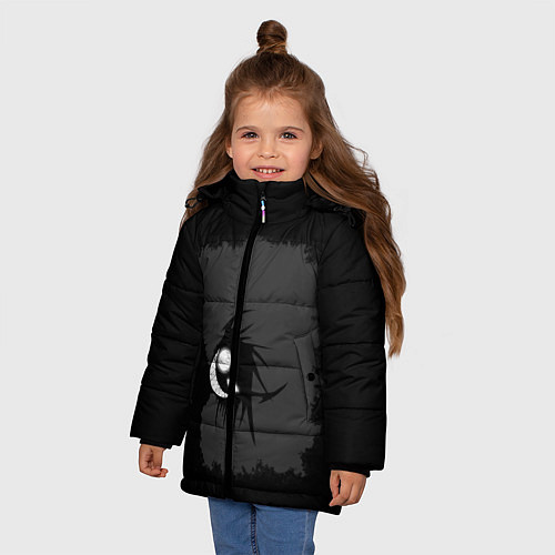 Зимняя куртка для девочки FALSH SMILE / 3D-Светло-серый – фото 3