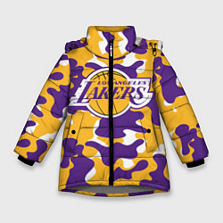 Зимняя куртка для девочки LA LAKERS ЛЕЙКЕРС