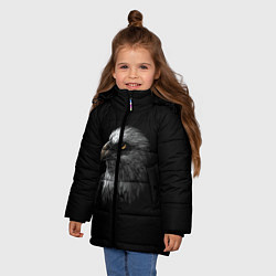 Куртка зимняя для девочки Орлан, цвет: 3D-черный — фото 2