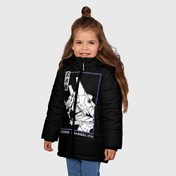 Куртка зимняя для девочки Юнит-01, цвет: 3D-светло-серый — фото 2