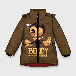 Куртка зимняя для девочки Bendy And The Ink Machine, цвет: 3D-красный