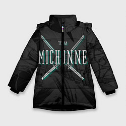 Куртка зимняя для девочки Ходячие мертвецы, цвет: 3D-черный
