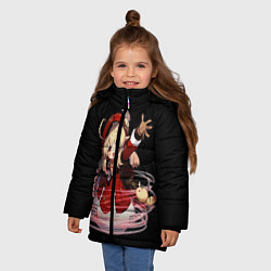 Куртка зимняя для девочки Genshin Impact Klee, цвет: 3D-черный — фото 2