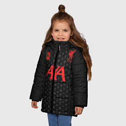 Куртка зимняя для девочки LIVERPOOL разминочная 2021, цвет: 3D-черный — фото 2