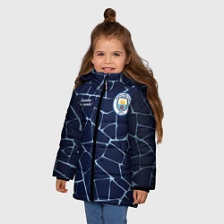 Куртка зимняя для девочки MAN CITY, разминочная 2021, цвет: 3D-светло-серый — фото 2