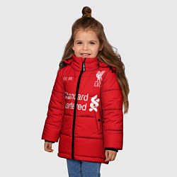Куртка зимняя для девочки LIVERPOOL 2021 - ДОМАШНЯЯ, цвет: 3D-черный — фото 2