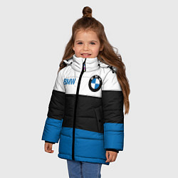 Куртка зимняя для девочки BMW SPORT, цвет: 3D-черный — фото 2