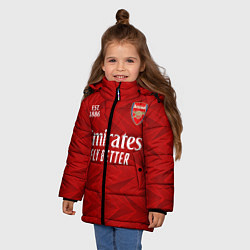 Куртка зимняя для девочки ARSENAL 2021 - ДОМАШНЯЯ, цвет: 3D-красный — фото 2