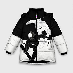 Зимняя куртка для девочки Сноубордисты