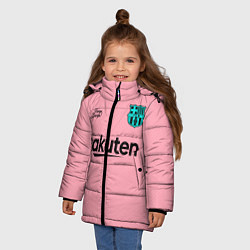 Куртка зимняя для девочки BARCELONA резервная 2021, цвет: 3D-черный — фото 2
