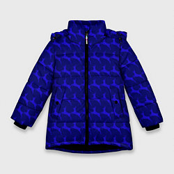 Куртка зимняя для девочки Олени, deer, цвет: 3D-черный