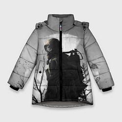 Куртка зимняя для девочки СТАЛКЕР 2, цвет: 3D-светло-серый