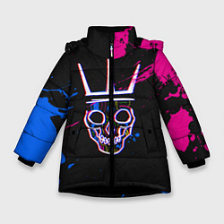 Куртка зимняя для девочки Watch Dogs Legion, цвет: 3D-черный