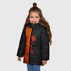 Куртка зимняя для девочки ЦАПЛЯ, цвет: 3D-черный — фото 2