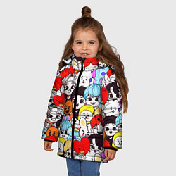 Куртка зимняя для девочки BTS BT21, цвет: 3D-черный — фото 2