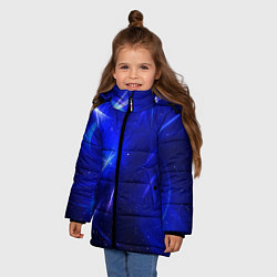 Куртка зимняя для девочки Космический вихрь, цвет: 3D-светло-серый — фото 2
