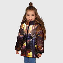 Куртка зимняя для девочки Kayle Кейл, цвет: 3D-черный — фото 2