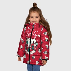 Куртка зимняя для девочки Tweety, цвет: 3D-красный — фото 2