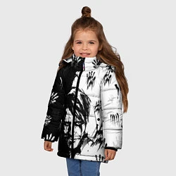 Куртка зимняя для девочки DEATH STRANDING, цвет: 3D-черный — фото 2