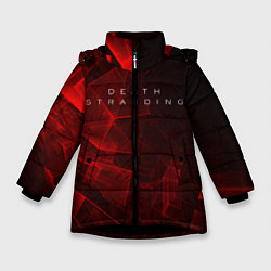 Куртка зимняя для девочки DEATH STRANDING S, цвет: 3D-черный