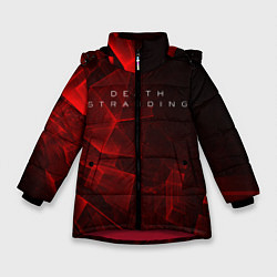 Куртка зимняя для девочки DEATH STRANDING S, цвет: 3D-красный