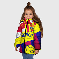 Куртка зимняя для девочки BARCELONA, цвет: 3D-светло-серый — фото 2