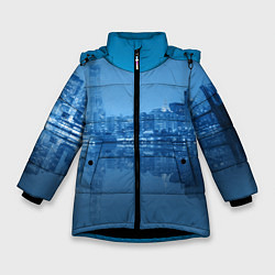 Куртка зимняя для девочки New York, цвет: 3D-черный