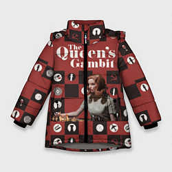 Куртка зимняя для девочки Ход королевы The Que, цвет: 3D-светло-серый