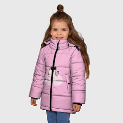 Куртка зимняя для девочки Мем, цвет: 3D-черный — фото 2