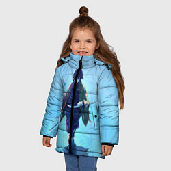 Куртка зимняя для девочки ГИЮ ТОМИОКА, цвет: 3D-красный — фото 2