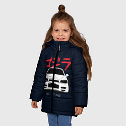 Куртка зимняя для девочки Skyline R34 Z-Tune, цвет: 3D-черный — фото 2