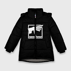 Куртка зимняя для девочки Вархамер, цвет: 3D-светло-серый