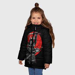 Куртка зимняя для девочки Samurai, цвет: 3D-черный — фото 2