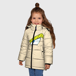 Куртка зимняя для девочки Моя геройская академия, цвет: 3D-красный — фото 2